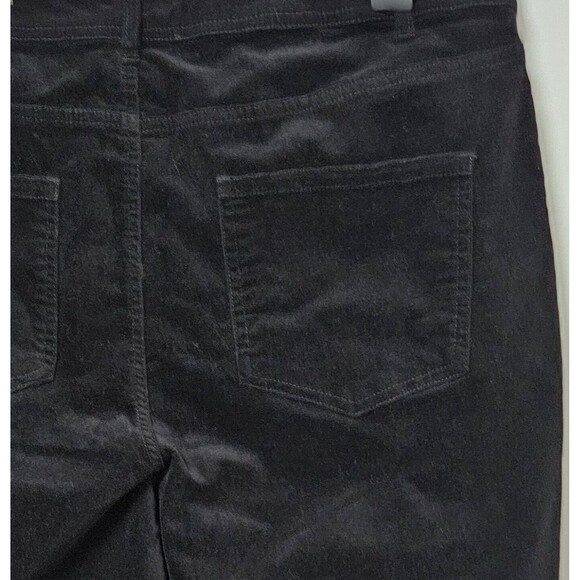 John Mark Velvet Skinny Jeans Women's 14W (34x27.5) Black Velour Straight NWT - Picture 9 of 9